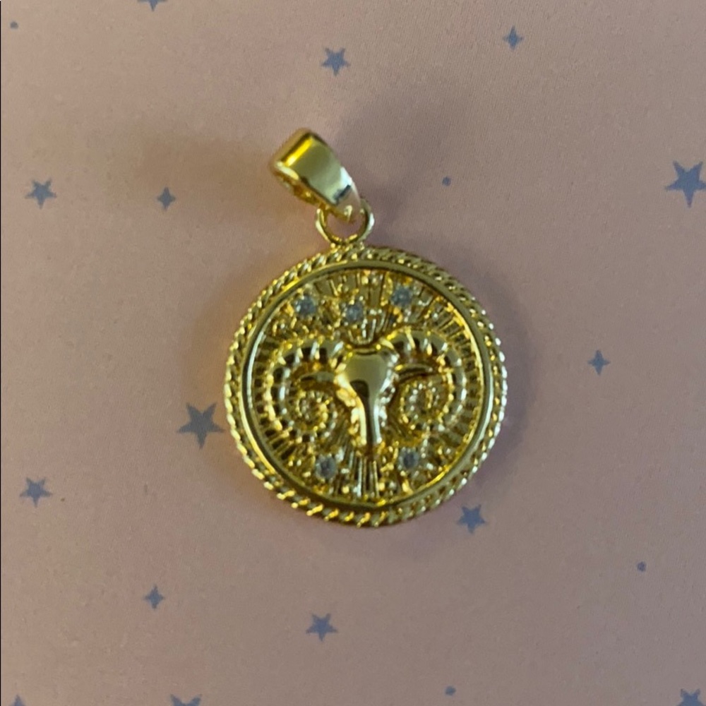 Aries ♈️ gold fill pendant ✨